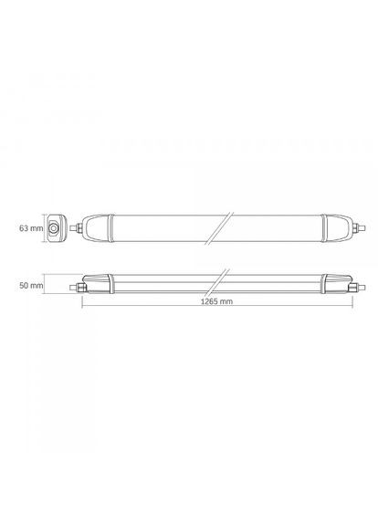 LED светильник IP65 линейный магистральный BNWL04 40W 1.2М 5000K 220V Videx (366298444)