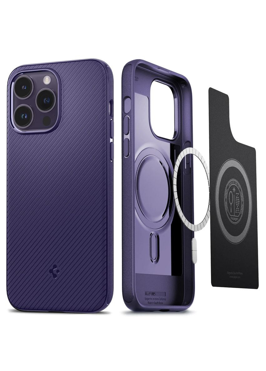 Чехол-накладка Mag Armor MagFit для Apple Iphone 14 Pro Max Deep Purple (ACS05584) Spigen (370616627)