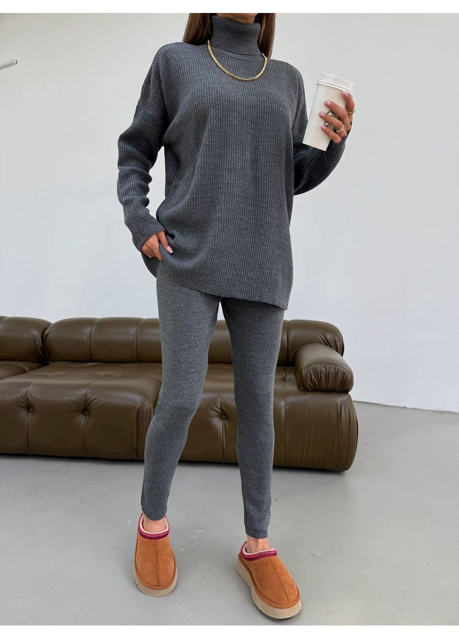 Женский графитовый костюм No Brand (360560568)