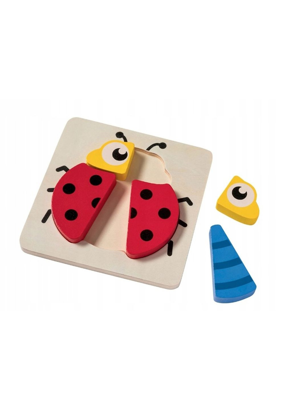 Дитячий дерев'яний пазл Сонечко 6 деталей 14х14х1,7 см комбінований Playtive (352777971)
