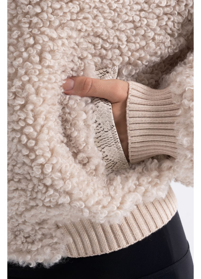 Бежева кожушок жіночий nf 25638 Freever