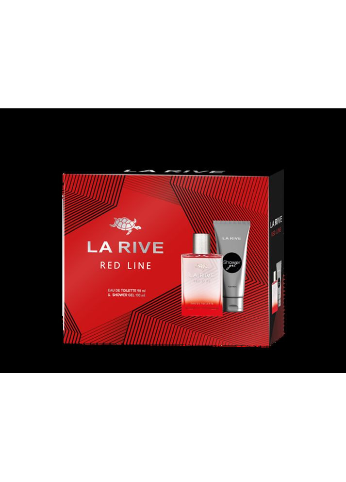 Мужской подарочный набор Red Line (Туалетная вода 90 мл + Гель для душа 100 мл) La Rive (356508738)