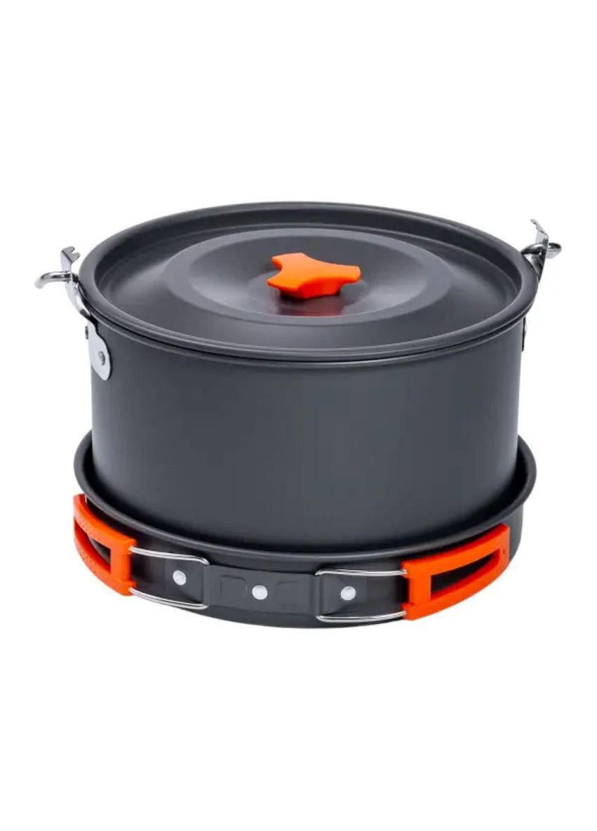 Набор туристической посуды в сумке для похода и кемпинга: кастрюля, сковорода, чайник HP39578C LUGI (369654361)