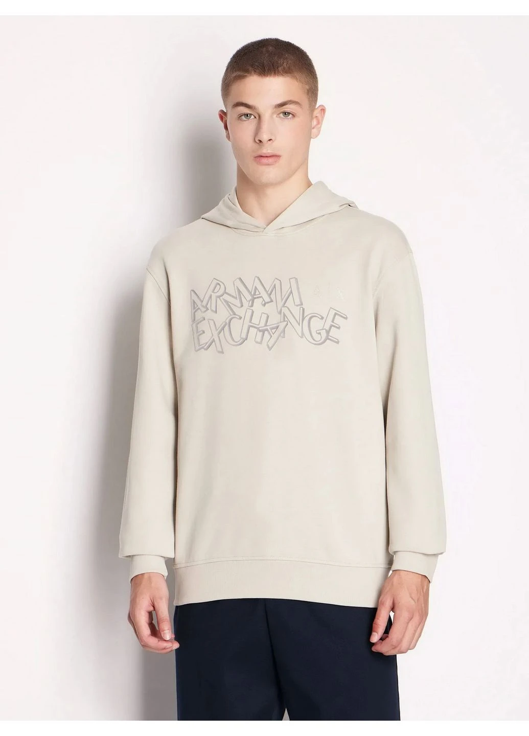 Худи 7650521 Светло-серый WH3961 Armani Exchange (381479337)