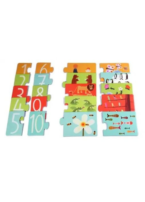 Развивающая игра-пазл Посчитай, 20 элементов (DJ08151) Djeco (338425869)