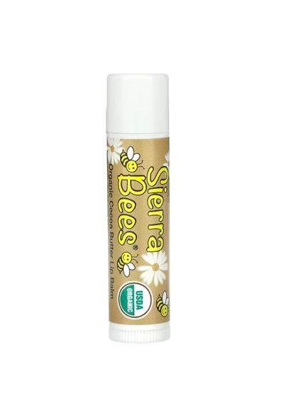 Орагинческий бальзамдля губ органические 1 шт с ароматом масло какао Sierra Bees (293246957)