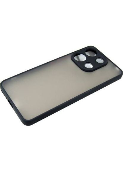 Чохол Matt для Xiaomi Redmi Note 13 4G Black + захисне скло (DG-KM-66) DENGOS (316695915)