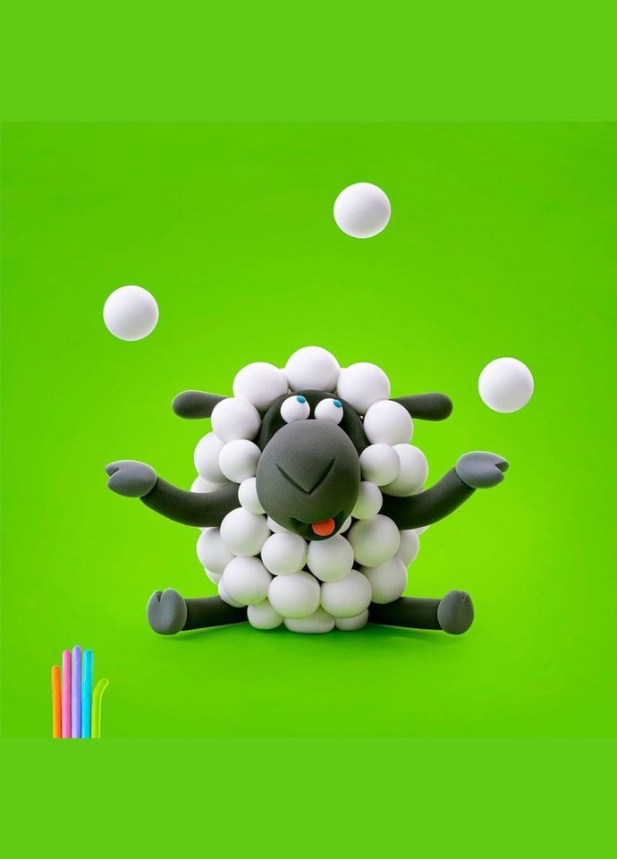 Набір самозатвердіючого пластиліну Вівця 30049-UA01 Lipaka (327873603)