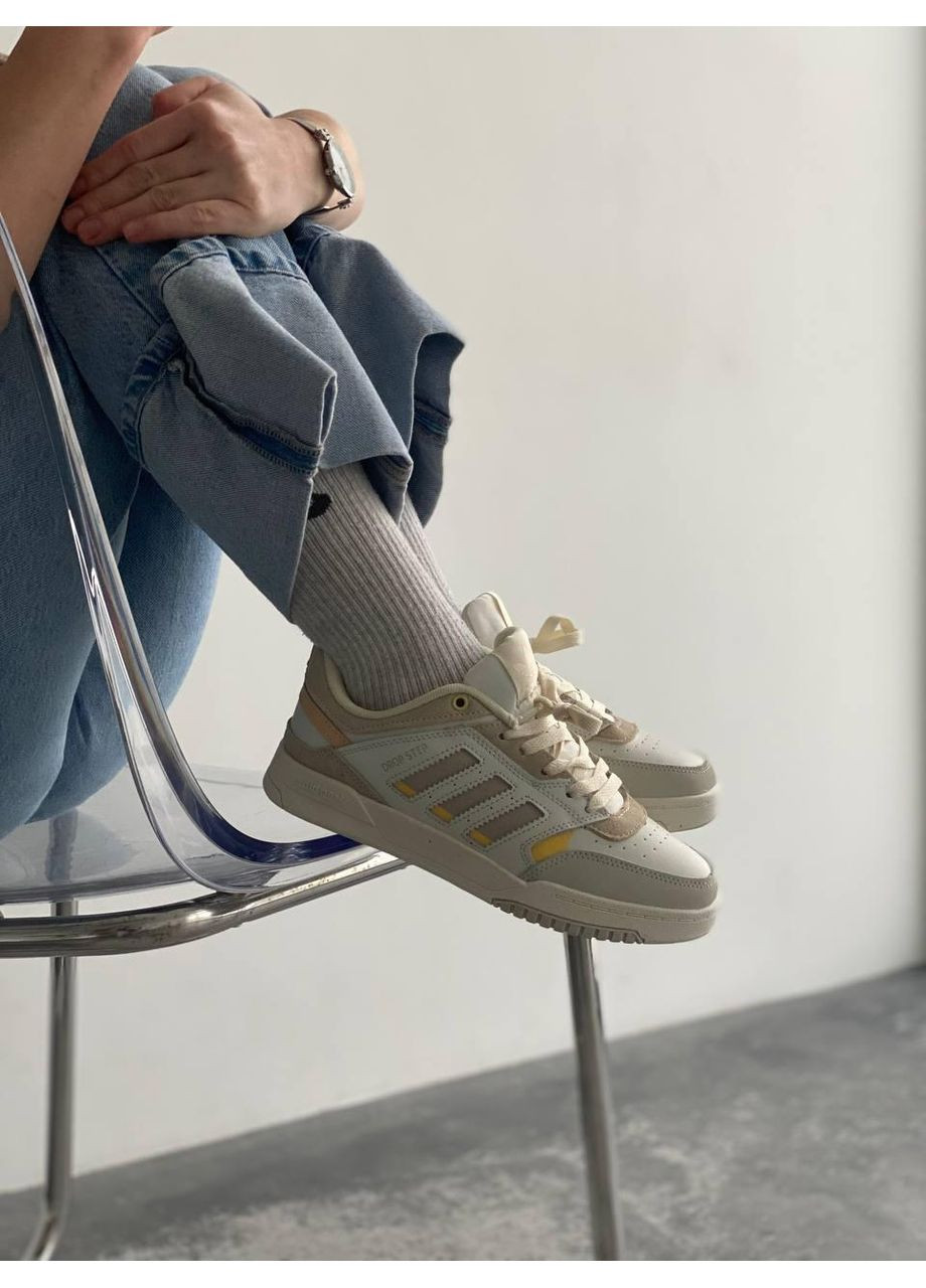 КРОССОВКИ ЖЕНСКИЕ ADIDAS DROP STEP BEIGE АДИДАС ДРОП СТЕП No Brand чёрные демисезоны (369387494)