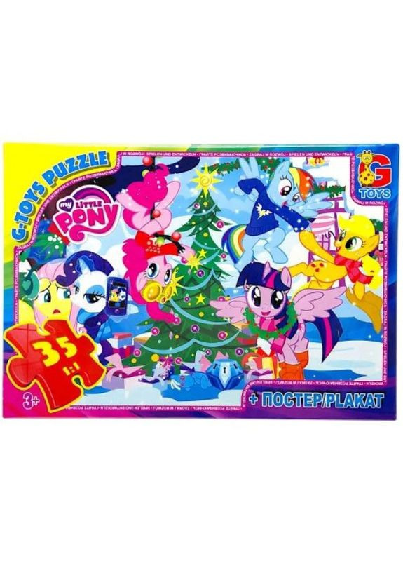 Дитячий пазл "My little PONY" MLP032 постер, 35 елементів G-Toys (370795517)