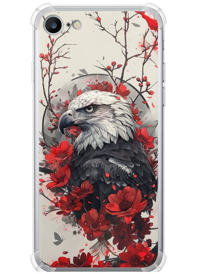 Силіконовий протиударний с посиленими кутами чохол 'Рубіновий орел' для Endorphone Apple iPhone 8 (291127586)