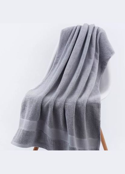 Полотенце банное 140х70 No Brand серый