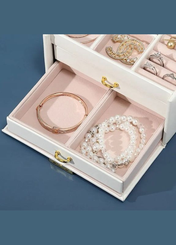 Скринька для прикрас Органайзер для ювелірних виробів Сундук для біжутерії Чорний No Brand (306554610)