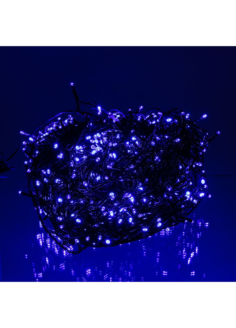 Гирлянда Рождественская фея уличная 100 (м) 1000 LED черный провод Синий CF1000L100MBBL Jooki (366037808)