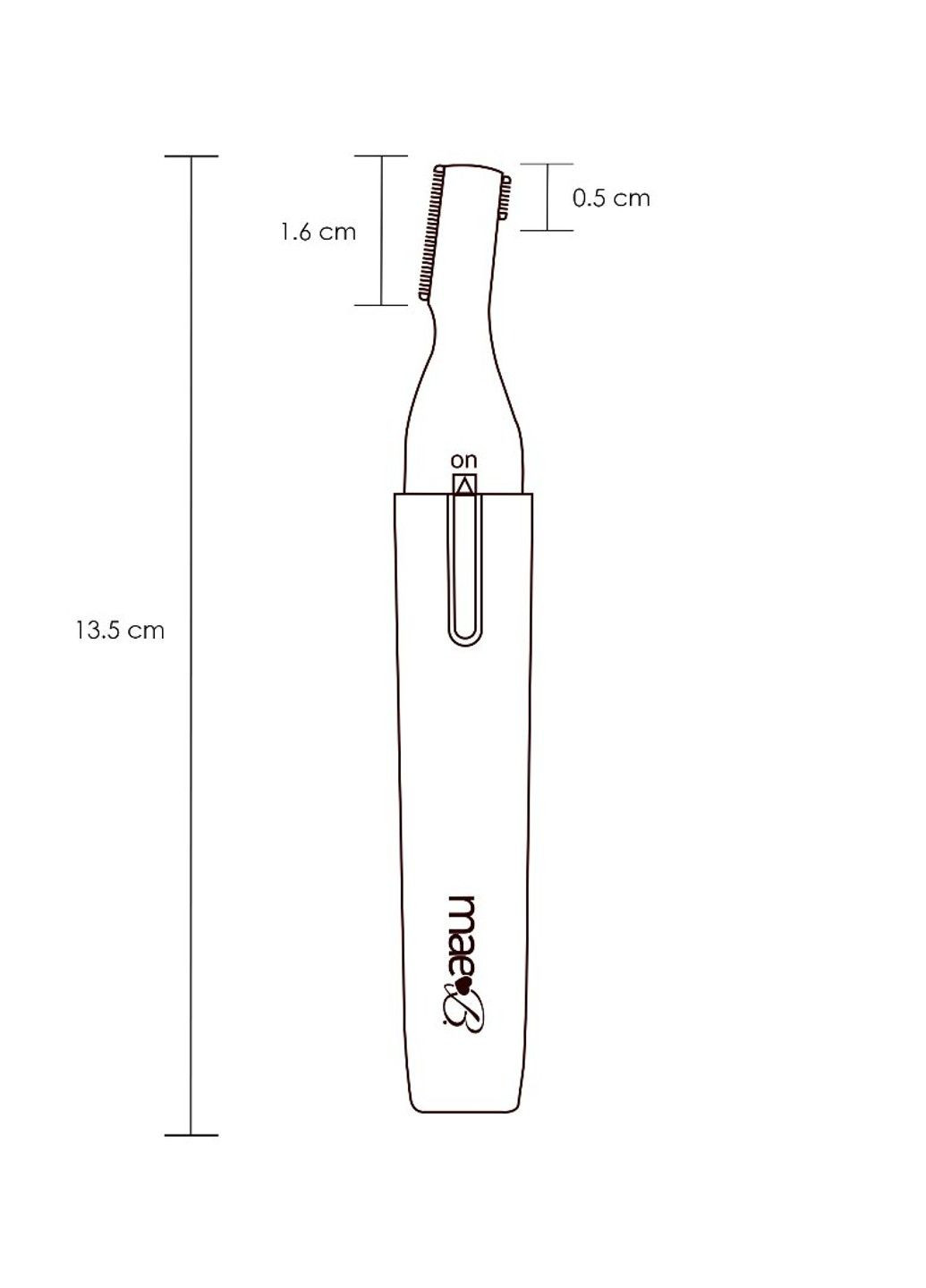 Двухсторонний женский триммер, белый Mae B (329447440)