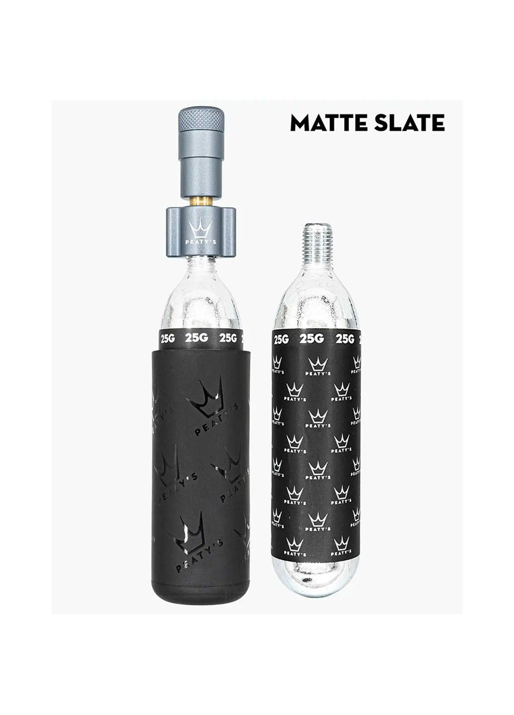 Насос Holeshot CO2 Tyre Inflator, MTB 25g, Slate Peaty's (362946604)