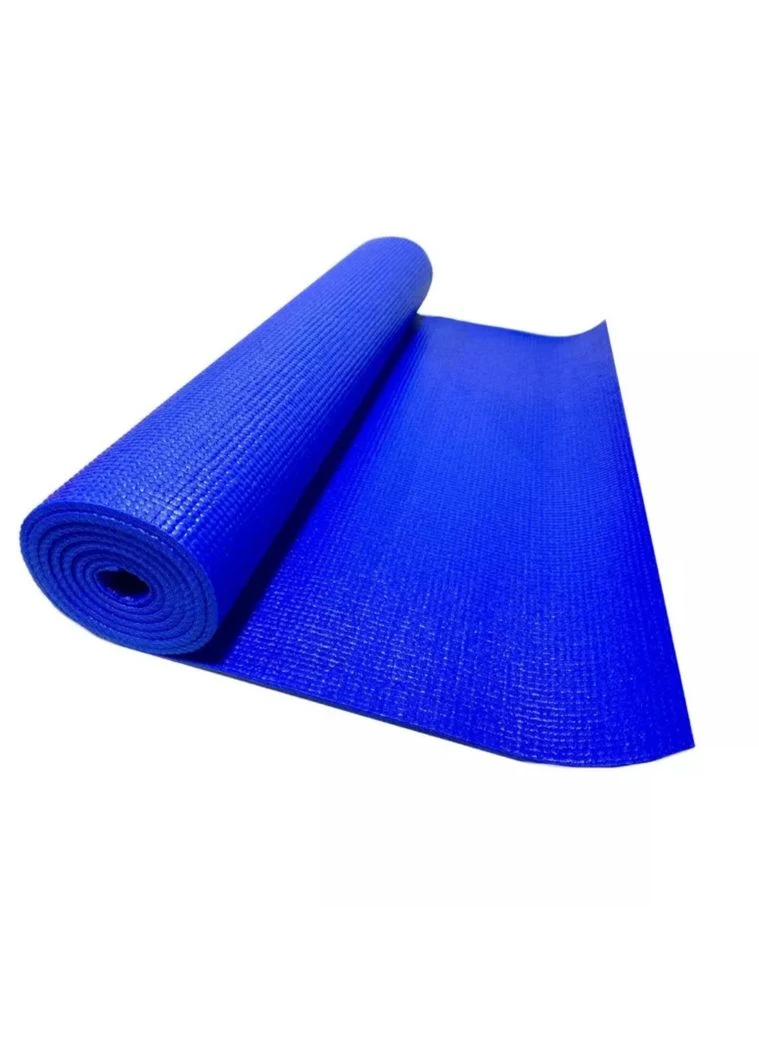 Коврик для йоги и фитнеса, pvc, 6 мм Синий Bavar Sport (362444877)