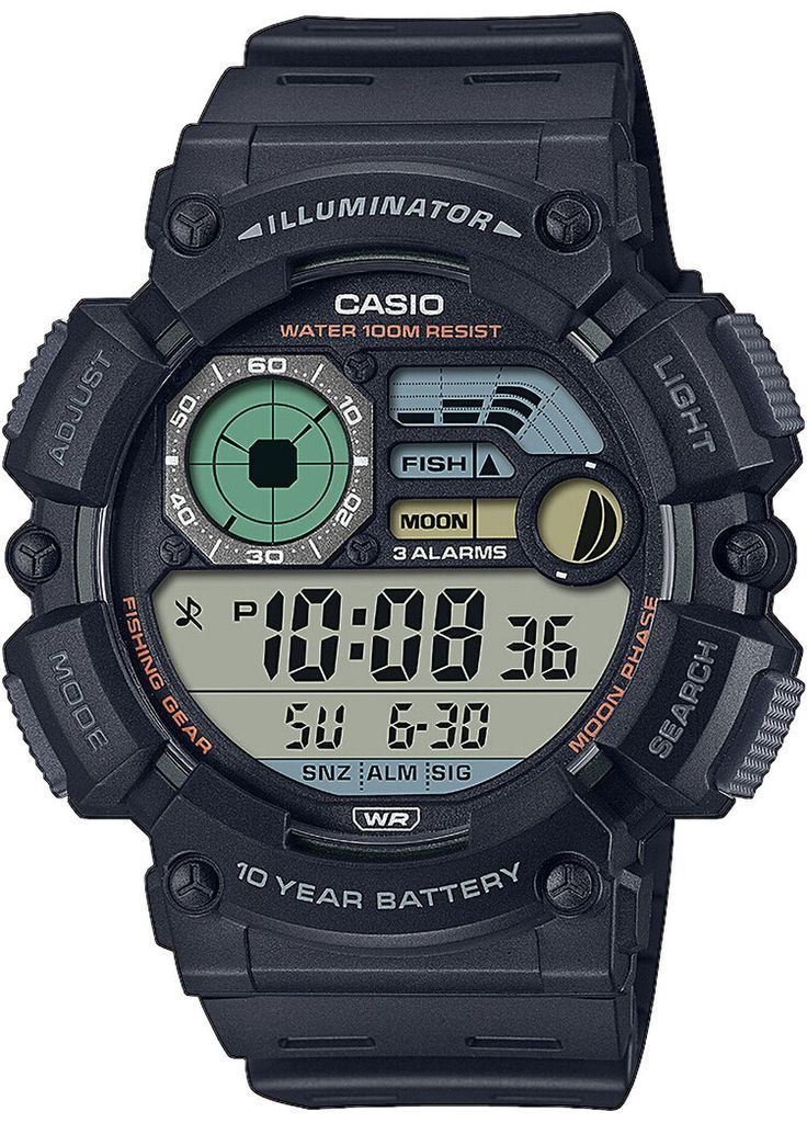Чоловічий наручний годинник 6279381 Чорний (WS-1500H-1A) Casio (367724960)