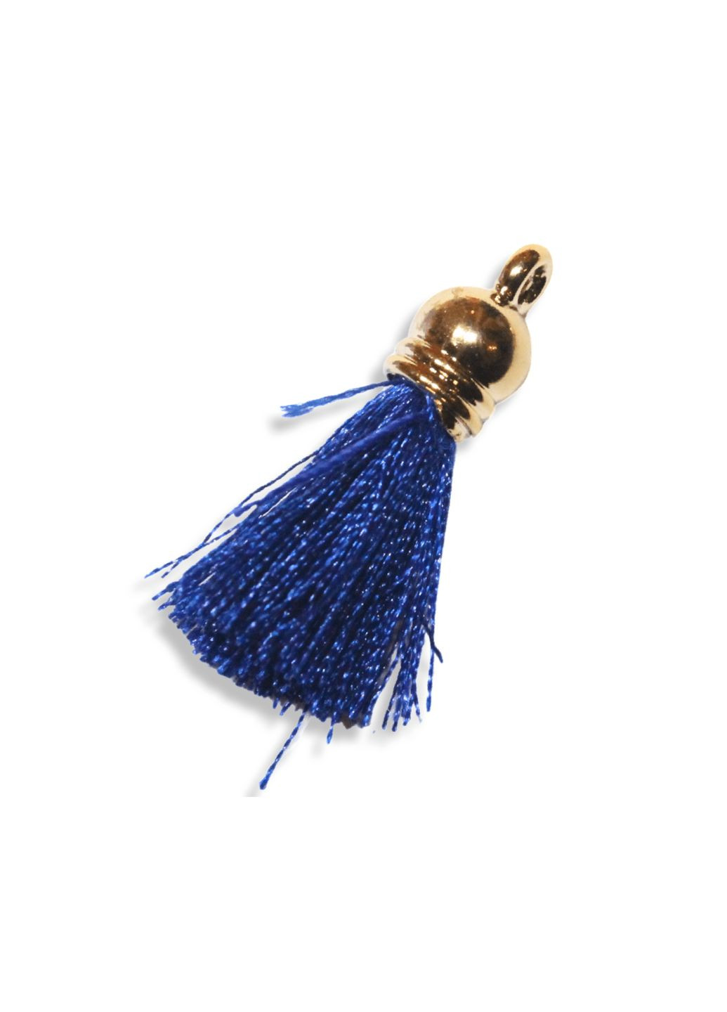 Кисточка полиэстеровая с бахромой и петелькой 2.5см/2см Синий FROM FACTORY PKB2 (339104305)