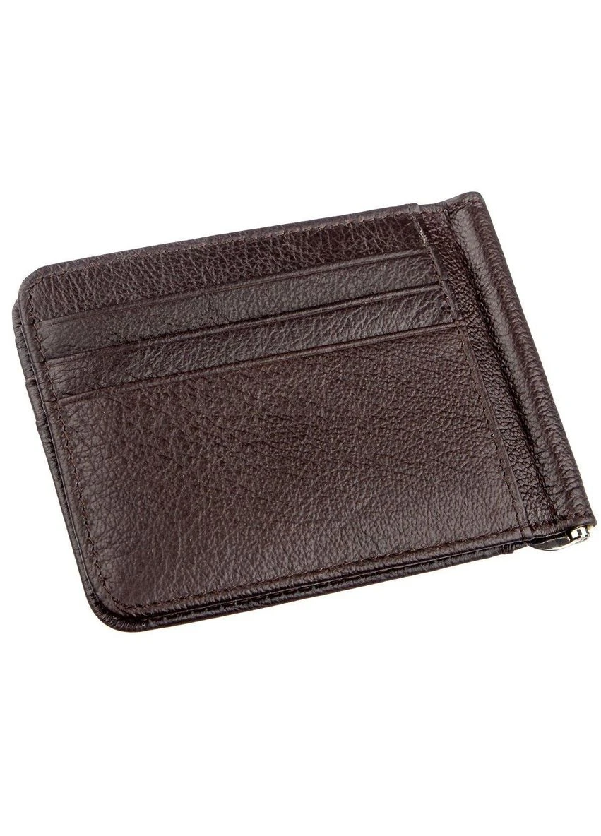 Стильний чоловічий Затискач 18941 Коричневий st leather (389850266)