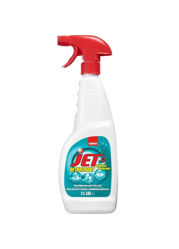 Засіб для миття акрилових ванн та поверхонь Jet Bathroom, 1 л Sano (335030928)