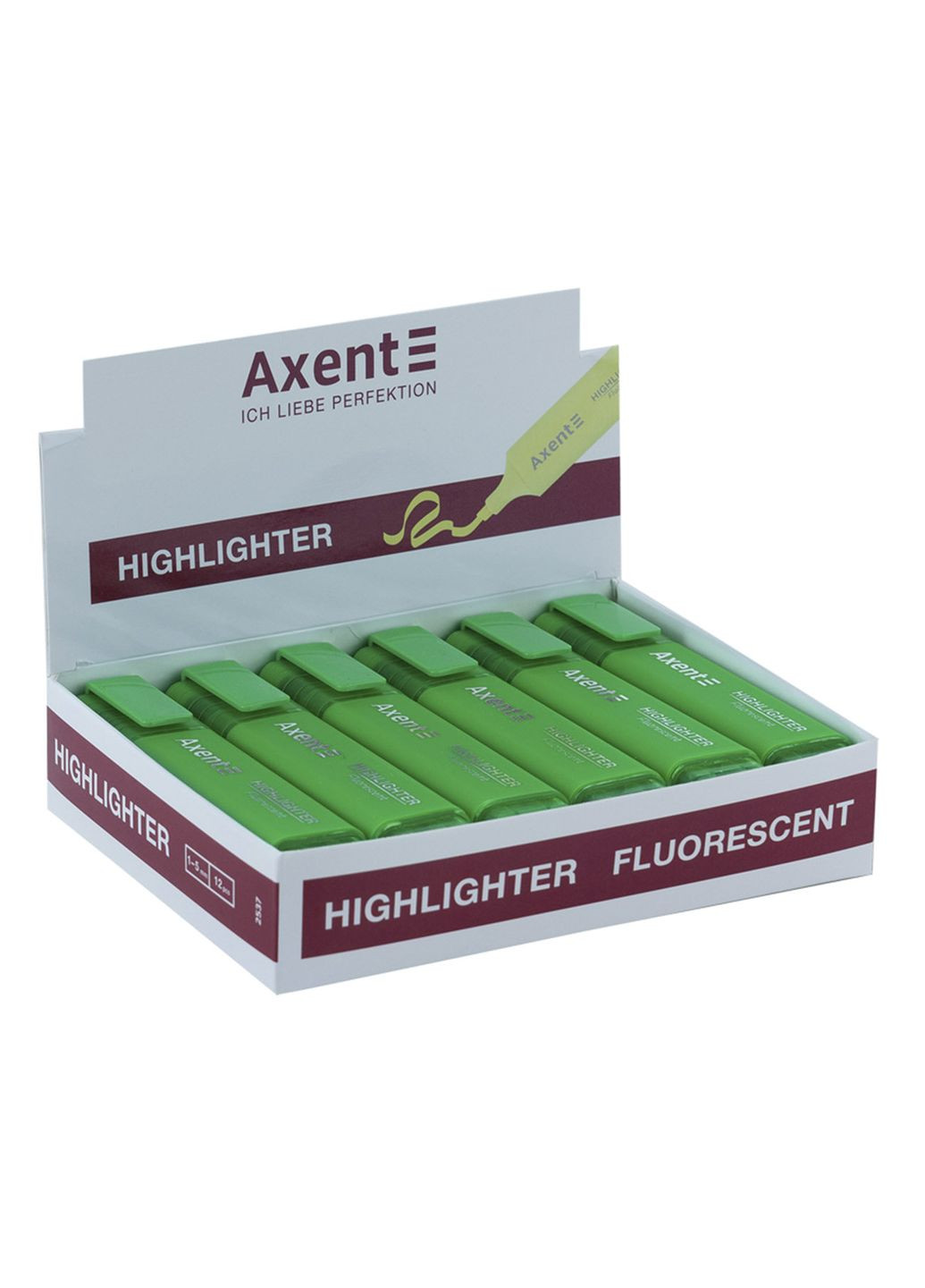 Маркер Highlighter цвет зеленый ЦБ-00281261 Axent (343414549)