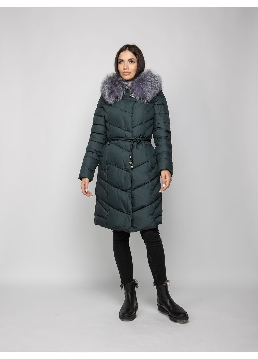 Чорний зимній Пуховик O`zona milano