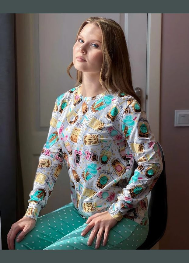 Бежевая всесезон пижама женская hc (h001-8270-043) No Brand