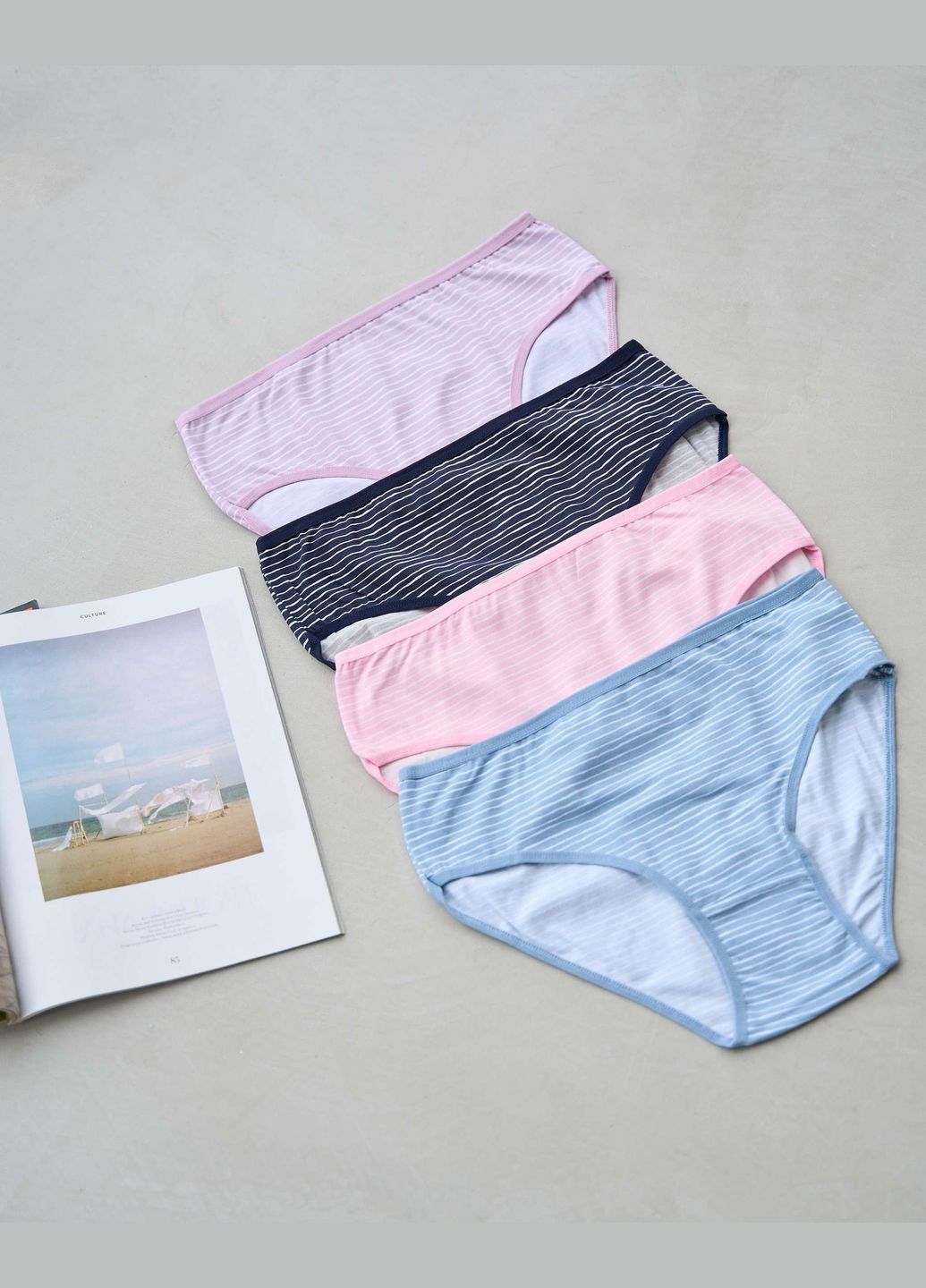 Трусики батал женские набром из 5 шт, микс Nicoletta (304640175)