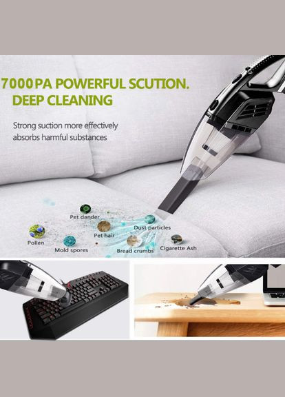 Пылесос автомобильный проводной 5 120Вт для сухой и влажной уборки Grikey (336212271)