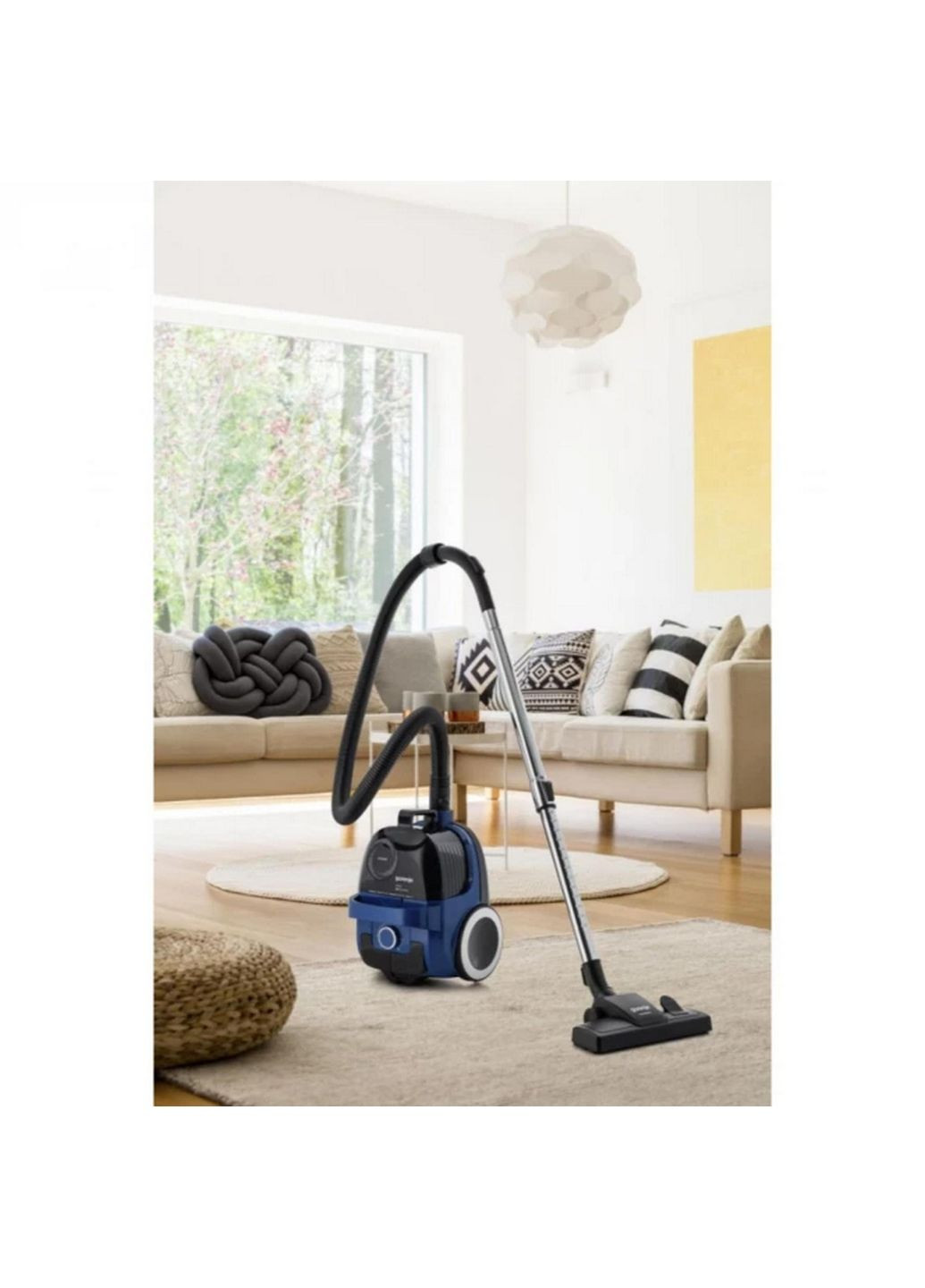 Пилосос контейнерний, 800Вт, конт пилок -2.2л, HEPA, телескоп трубка, синій Gorenje (370617249)