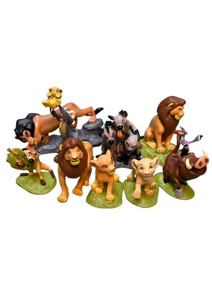 Король Лев The Lion King набор игрушек игровые фигурки Симба, Тимон и Пумба, Нала, Рафики, Шензи, Банзай и Эд 9 шт Shantou (280258103)