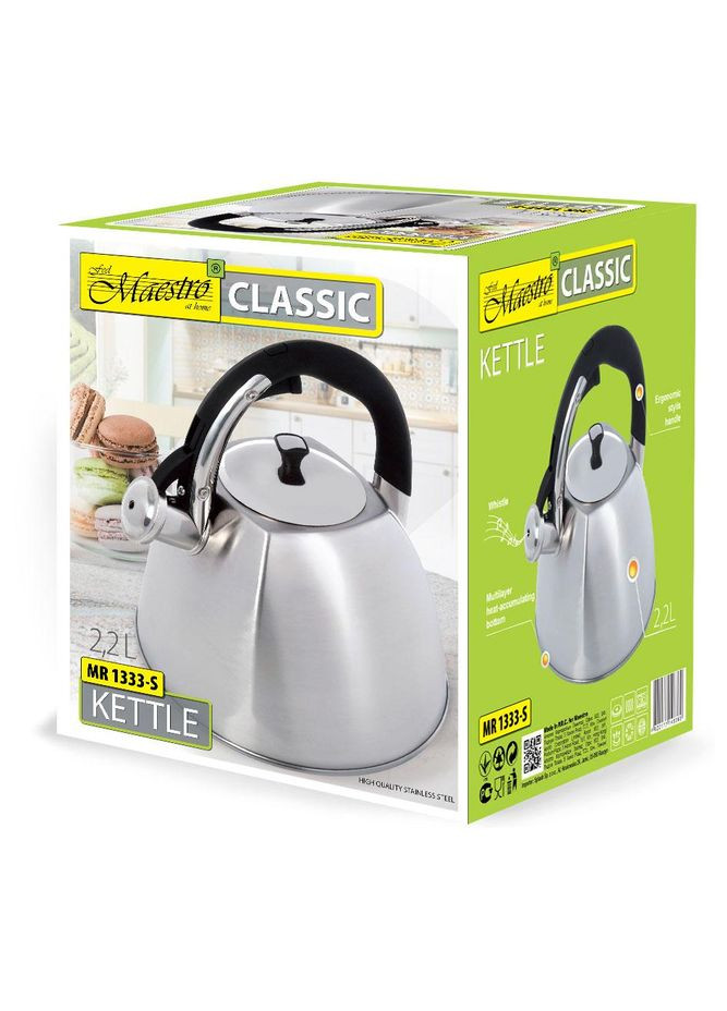 Чайник зі свистком MR-1333-S 2,2 л Maestro (362263676)