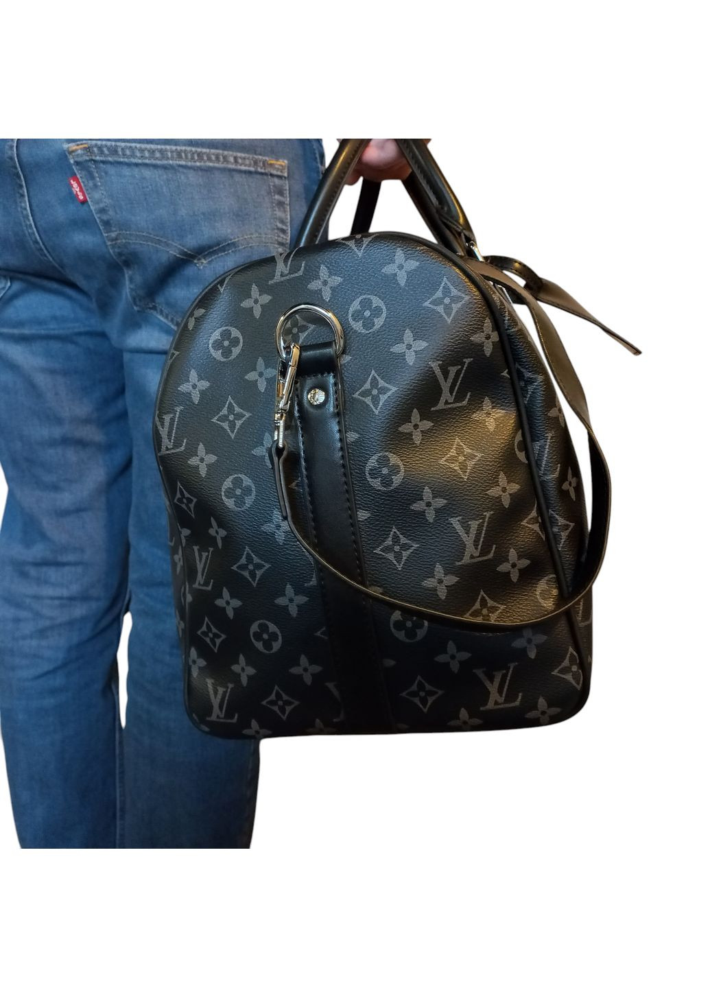 Сумка дорожня, унісекс, чорна Louis Vuitton (319480169)