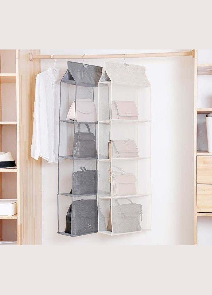 Органайзер для сумок підвісний сітчастий із 4 відділеннями PTR No Brand (317769808)