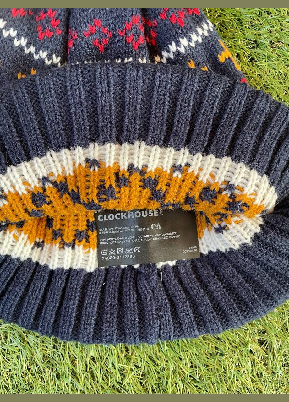 Женская зимняя шапка с узорами C&A (305569919)