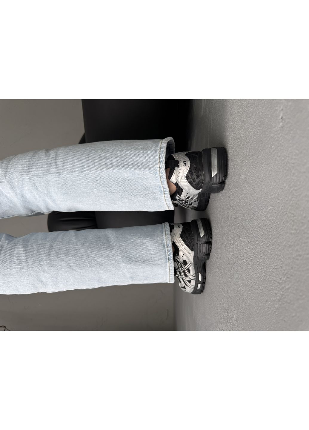 Срібні Осінні кросівки чоловічі і жіночі Asics Gel-Kahana 8 SP Silver Black | Асікс Гель Кахана 27