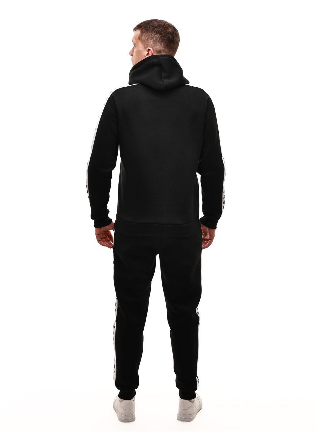 Чорний зимній костюм спортивний чоловічий No Brand