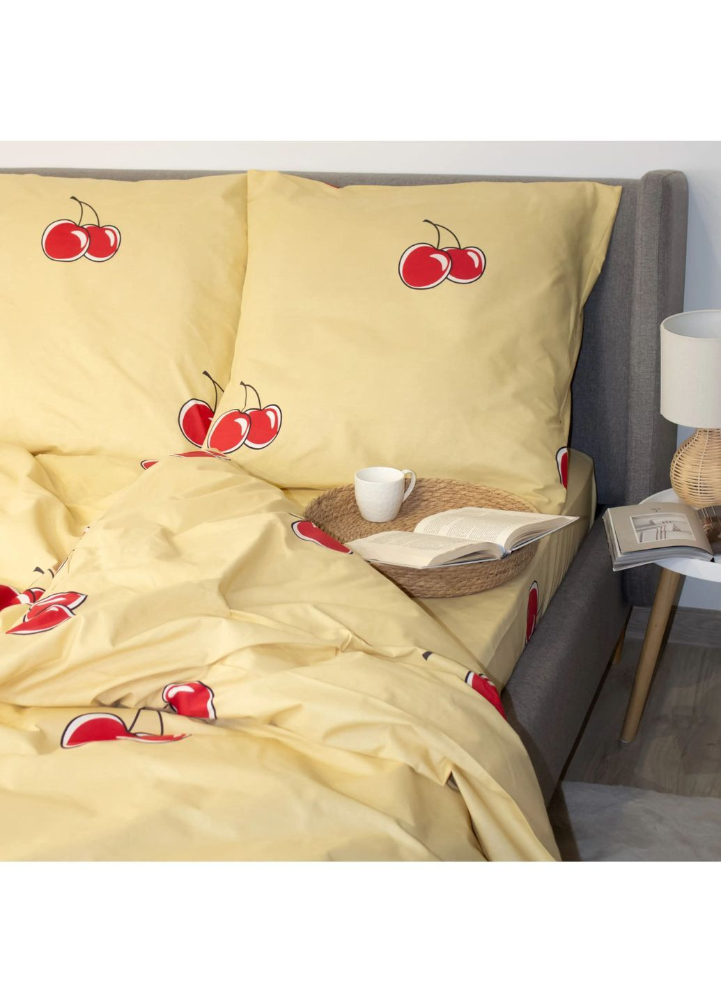 Евро комплект постельного белья Бязь с наволочками 70*70 см, 115 гр/м2 Coffee Cherry Коричневый (20170200215) ТЕП (365851682)