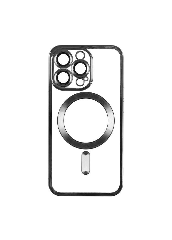 Чохол TPU Metallic with Magsafe з закритою камерою для iPhone 11 Pro Max Чорний Wave (293504590)