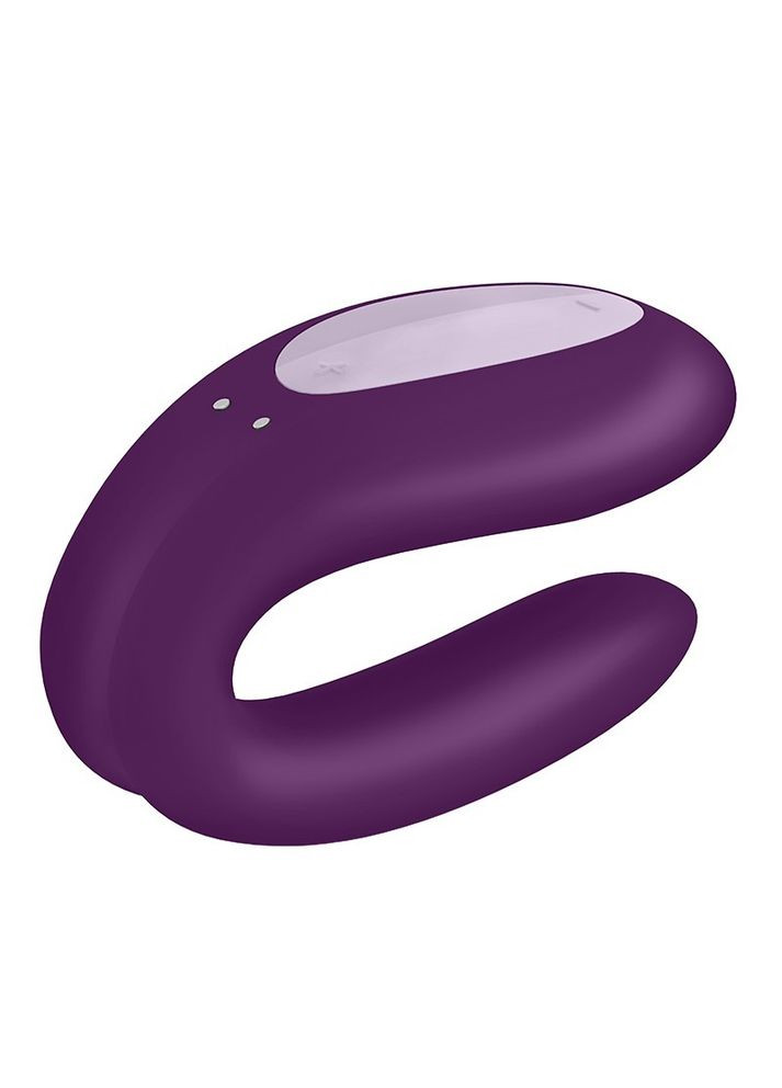 Вібромасажер для пар Double Joy працює від програми, фіолетовий Satisfyer (347312815)