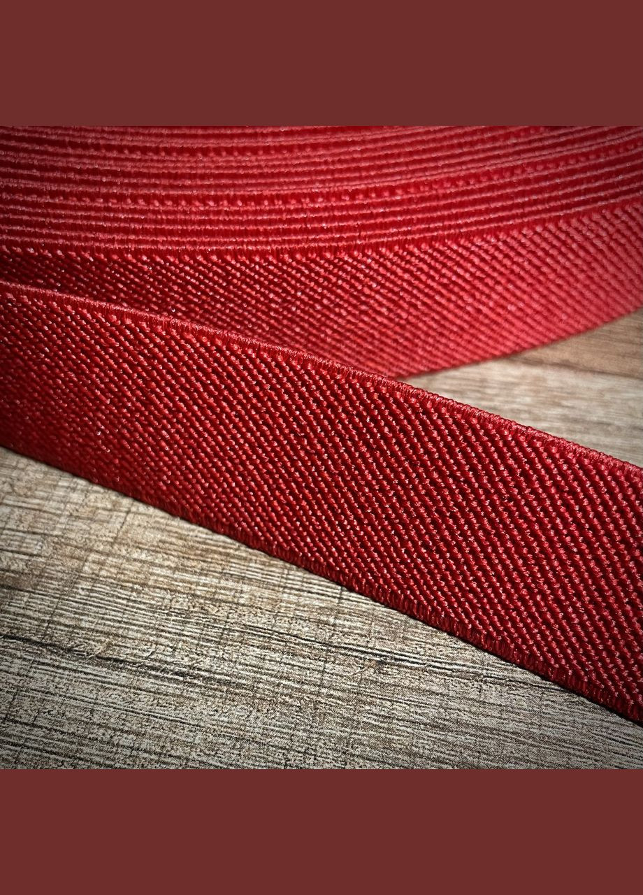 Гумка для поясу 25 мм, гумка поясна червона пог. м. No Brand (329743618)