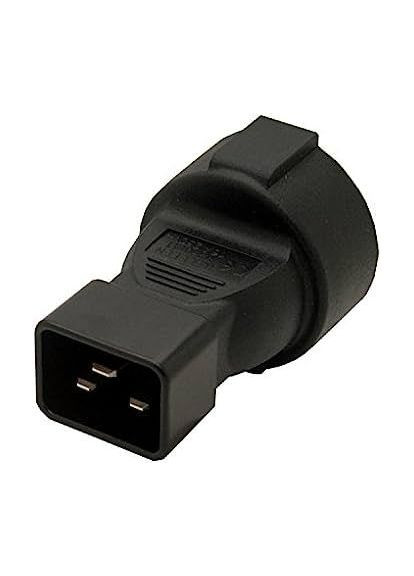 Перехідник живлення IEC(Schuko) to (C20) F/M (мама/тато) (адаптер) Lucom (370888205)