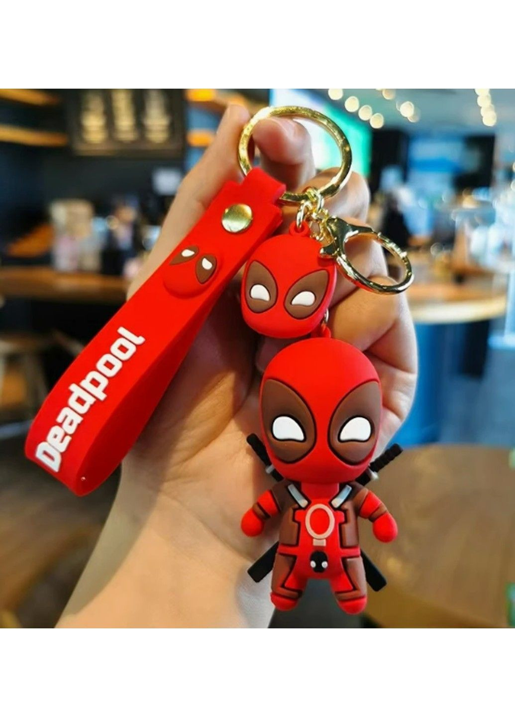Силіконовий брелок для ключів підвіска на сумку рюкзак Дедпул DEADPOOL Марвел Marvel No Brand (331172828)
