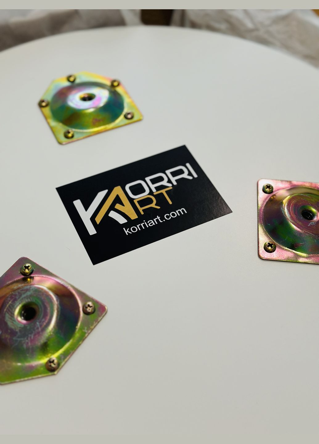 Круглий журнальний стіл (столик) із сухоцвітами з епоксидної смоли KorriArt (315492703)