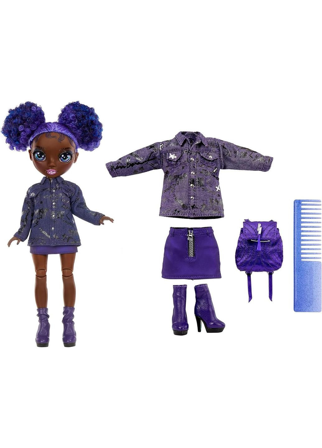 Кукла Rainbow High Jr High Series 2 Krystal Bailey фиолетовая Кристалл MGA Entertainment (282964612)