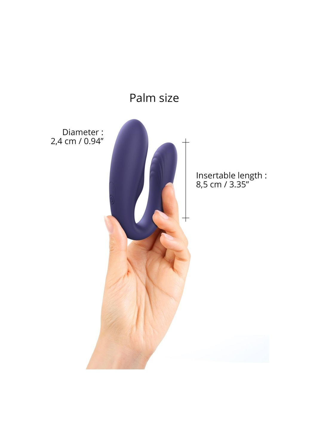 Вібратор для пар із пультом ДК MATCH UP - MIDNIGHT INDIGO - CherryLove Love To Love (283251277)