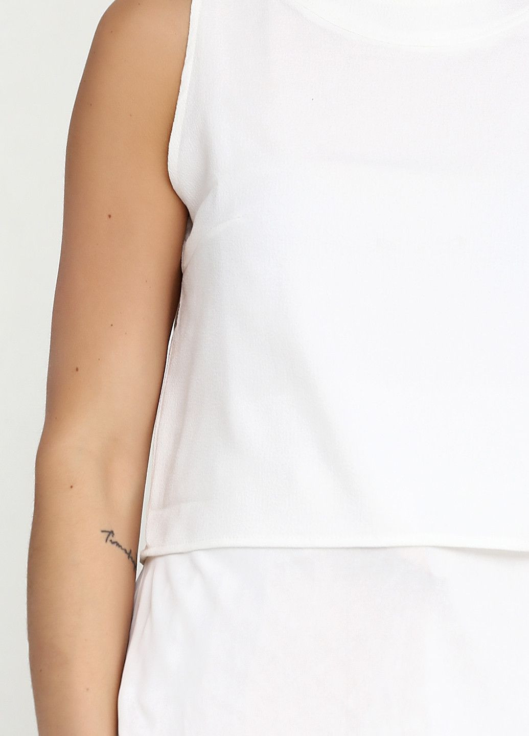 Белая блуза черный Mango