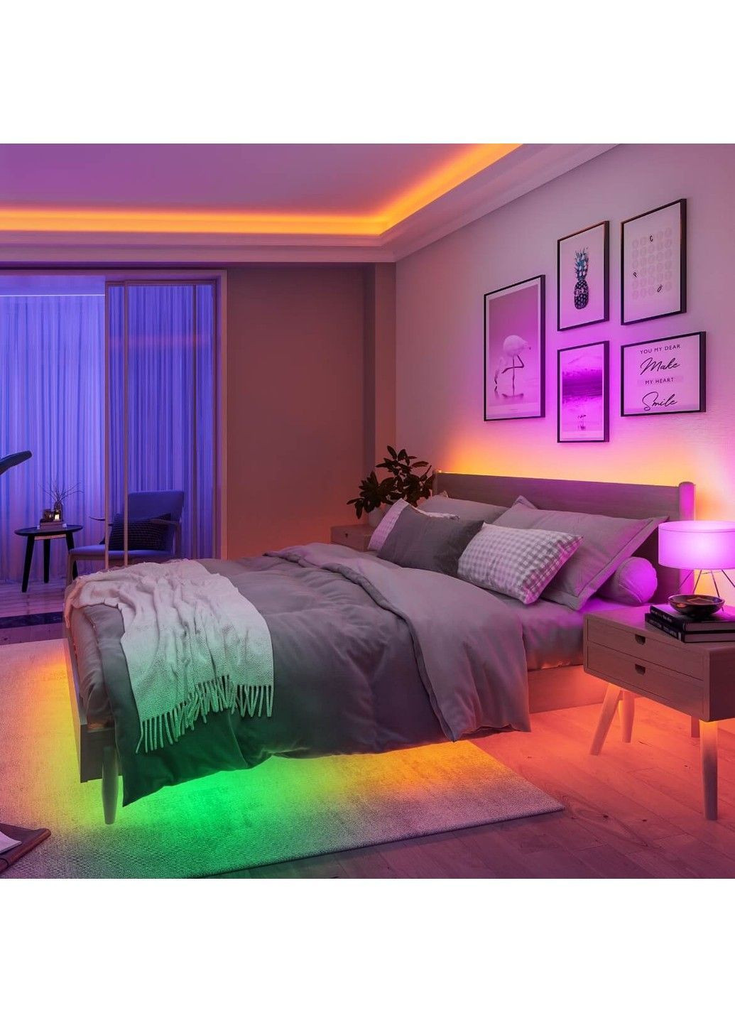 Розумна світлодіодна стрічкаGovee H612A Strip Light S With Protective Coating, 10м, RGBICW, WI-FI/Bluetooth, білий Govee (371763911)