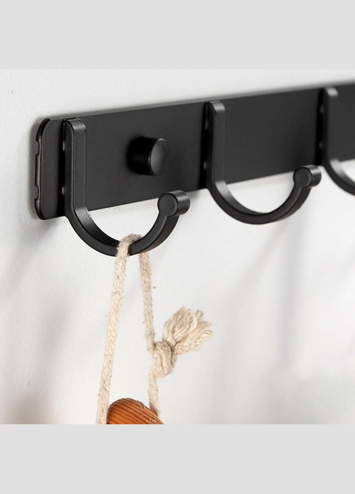 Вішалка настінна універсальна з 3 гачками Hoimc гачки підвісні з алюмінію, (R051344) No Brand (349844032)